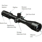 Vortex Optics Viper HS LR  Rifle Scope First Focal Plane 6-24x50mm XLR Reticle Green
