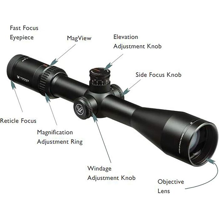 Vortex Optics Viper HS LR  Rifle Scope First Focal Plane 6-24x50mm XLR Reticle Green