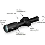 Vortex Optics Viper PST Gen 2 Rifle Scope 1-6x24mm Illuminated VMR-2 MOA Reticle Black