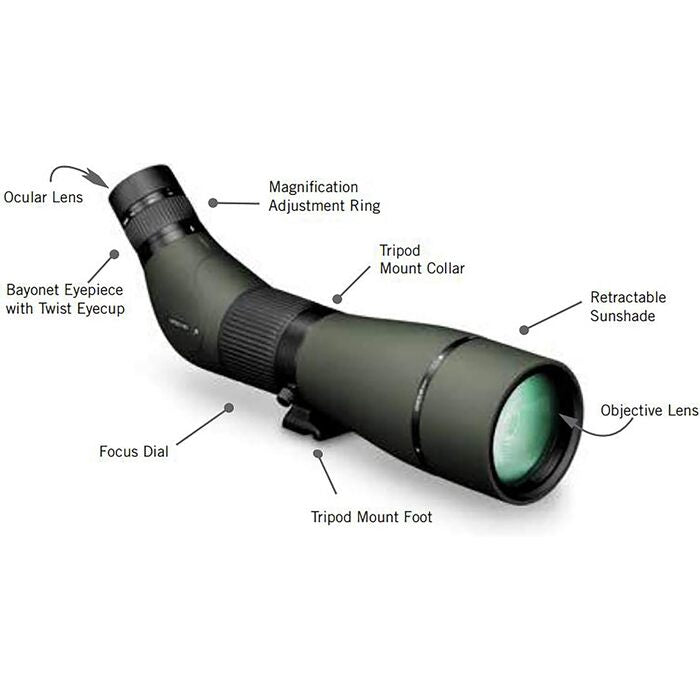 Vortex Optics Viper HD Spotting Scope 15-45x65mm Angled