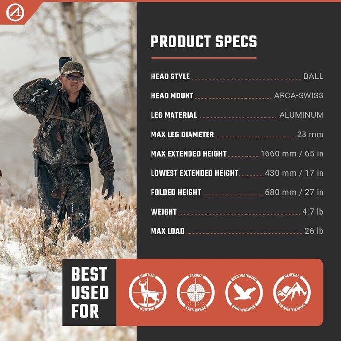 Athlon Optics Midas AL28 Tripod