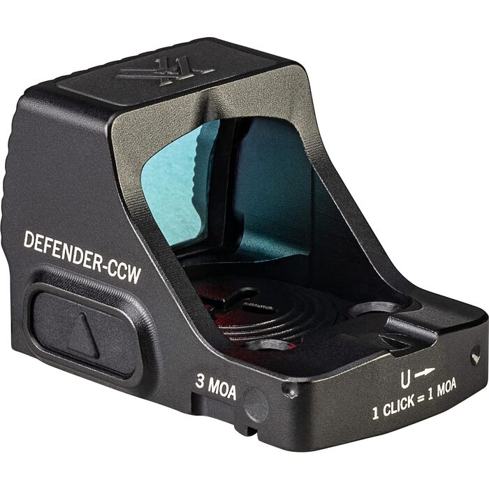 Vortex Optics Defender-CCW Micro Red Dot Sight 1x 3 MOA Dot Reticle