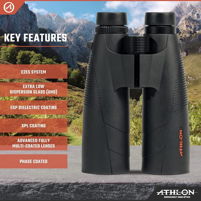 Athlon Optics Cronus G2 UHD Binoculars 15x56mm Matte Black