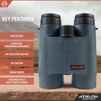 Athlon Optics Cronus Laser Rangefinding Binoculars 10x50mm Green
