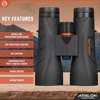 Athlon Optics Midas G2 UHD Binoculars 10x50mm Black