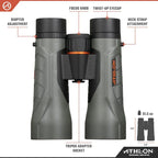 Athlon Optics Argos G2 HD Binoculars 12x50mm Green