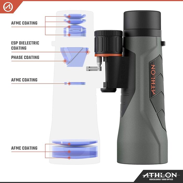 Athlon Optics Argos G2 HD Binoculars 12x50mm Green