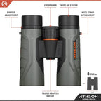 Athlon Optics Argos G2 HD Binoculars 10x42mm Green