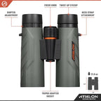Athlon Optics Neos G2 HD Binoculars 8x42mm Green