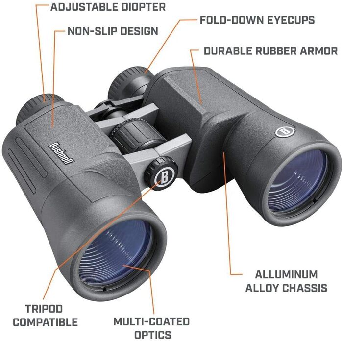 Bushnell Powerview Binoculars 10x50mm ‎Gray