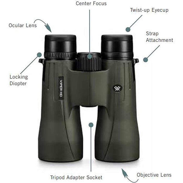 Vortex Optics Viper Binoculars 10x42mm Green