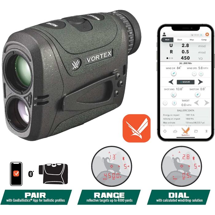 Vortex Optics Razor HD 4000 Laser Rangefinder Black