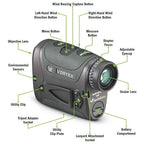 Vortex Optics Razor HD 4000 Laser Rangefinder Black