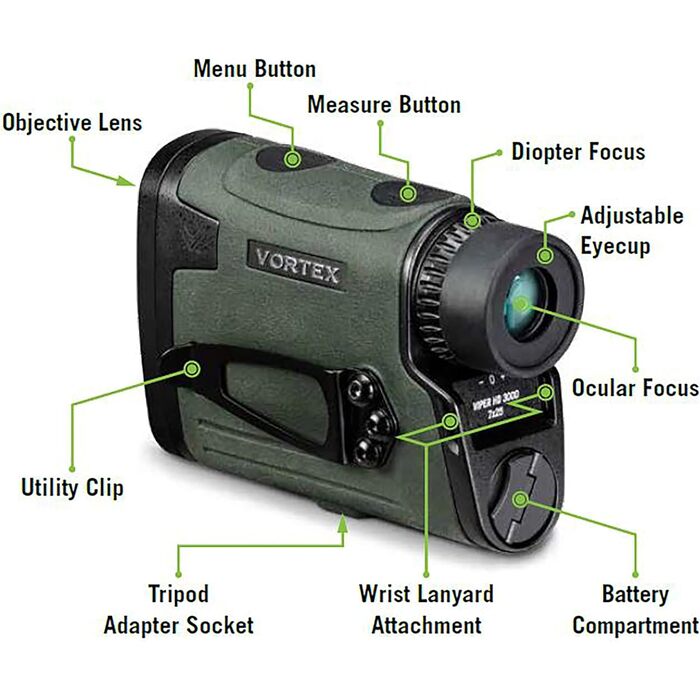 Vortex Optics Viper HD 3000 Laser Rangefinder Green