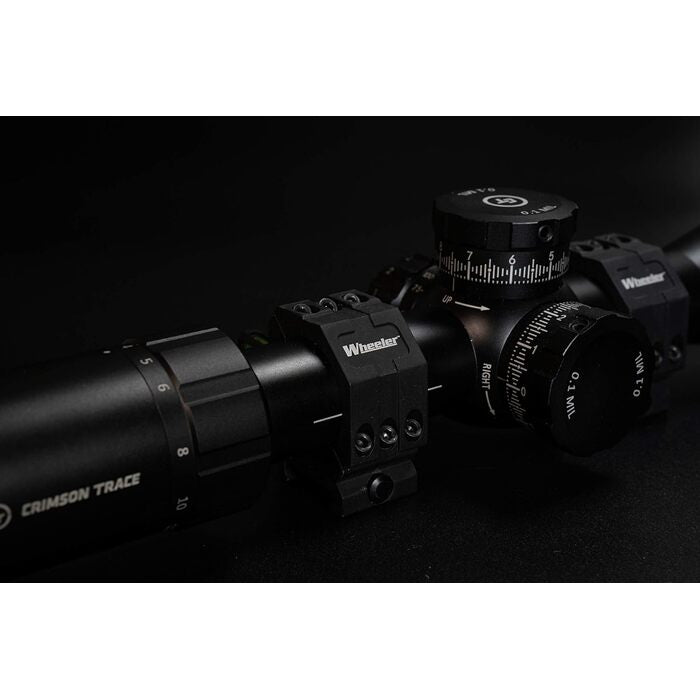 Wheeler Picatinny Scope Rings Matte Black 34mm Medium
