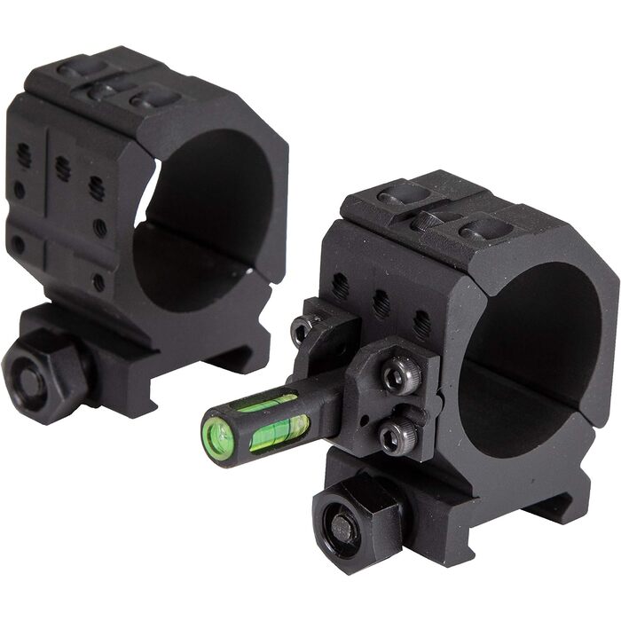 Wheeler Picatinny Scope Rings Matte Black 30mm Medium