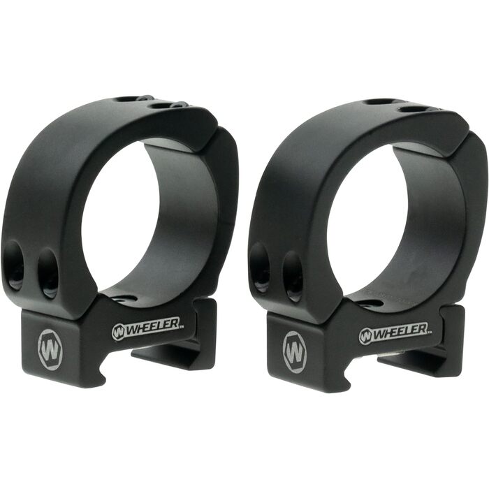 Wheeler Delta Series Sporter Weaver Style Scope Rings Matte Black 1" Medium
