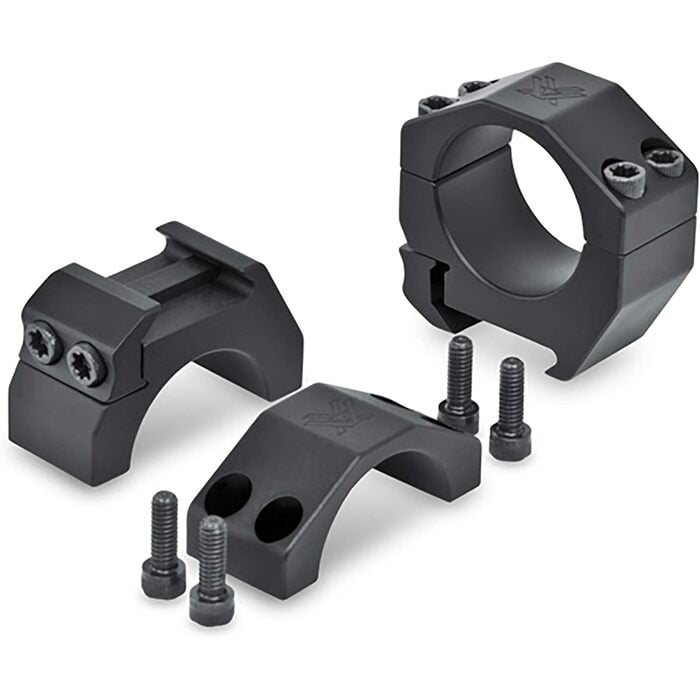 Vortex Optics Precision Match Weaver Style Scope Rings Black 1" Low