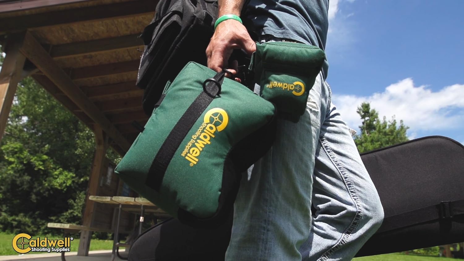 ‎Caldwell Deadshot Front Bag Shooting Rest Filled Polyester Black/Green