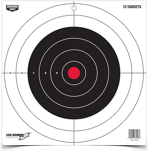Birchwood Casey EZE-Scorer Bullseye Target 12" Pack of 13