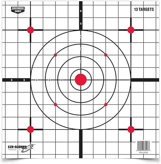 Birchwood Casey EZE-Scorer Sight In Target 12" Pack of 13