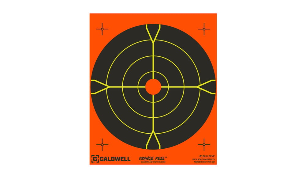 ‎Caldwell Orange Peel Bullseye Target 8" Pack of 5