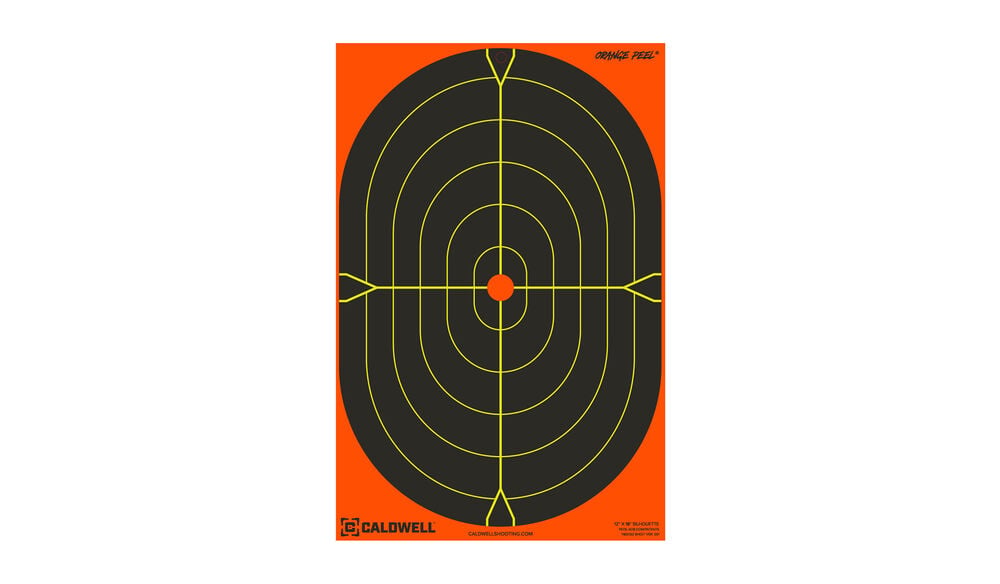 ‎Caldwell Orange Peel Silhouette Target 12" x 18" Pack of 5