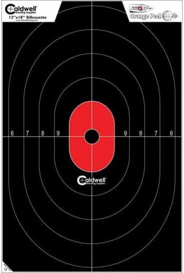 ‎Caldwell ‎Silhouette Center Mass Target 12" x 18" Pack of 8