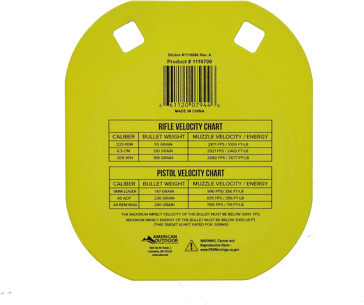 ‎Caldwell AR500 Gong Steel Target 5" 3/8" Thick