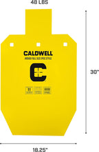 ‎Caldwell Full Size IPSC Gong Steel Plate Target 18" x 30" 3/8" Thick