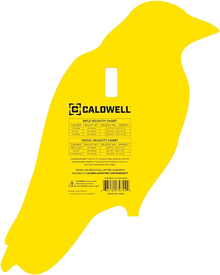 ‎Caldwell AR500 Crow Steel Target 3/8" Thick
