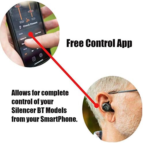 Walker's Silencer BT 2.0 Bluetooth Electronic Ear Plugs (NRR 24dB) Black