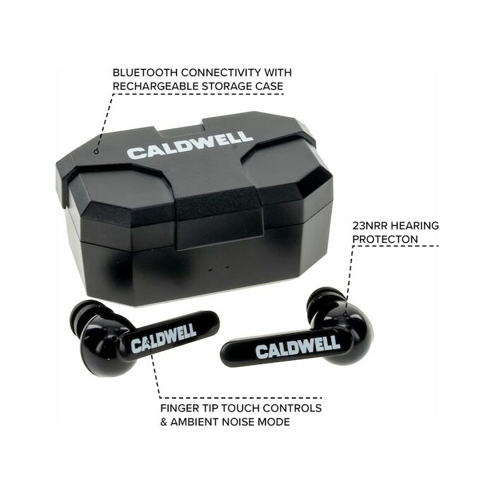 Caldwell E-Max Shadows Bluetooth Ear Buds (NRR 23dB) Black