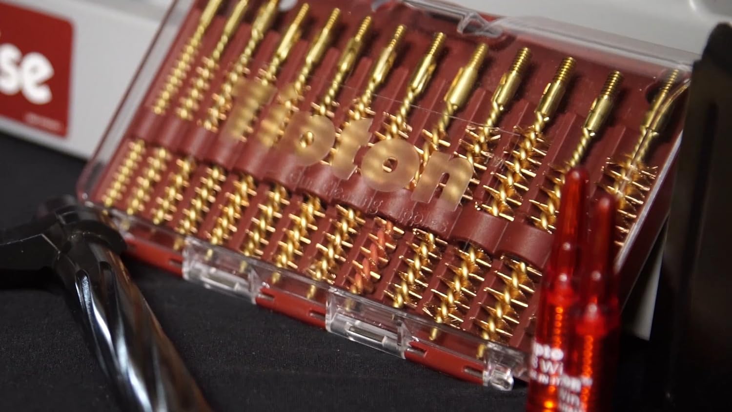 Tipton 26 Piece Best Bore Brush and Ultra Jags Set Nickel Plated Brass and Bronze 17 - 45 Caliber 8-32 Thread (17 Caliber has 5-40 Thread)