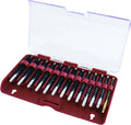 Tipton 13-Piece Bore Brush Set Nylon 17 - 45 Caliber 8-32 Thread (17 & 20 Caliber have 5-40 Thread)