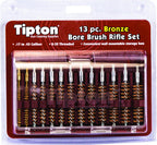 Tipton Bore Brush Set 13-Piece Rifle Bronze Bronze 17 Caliber