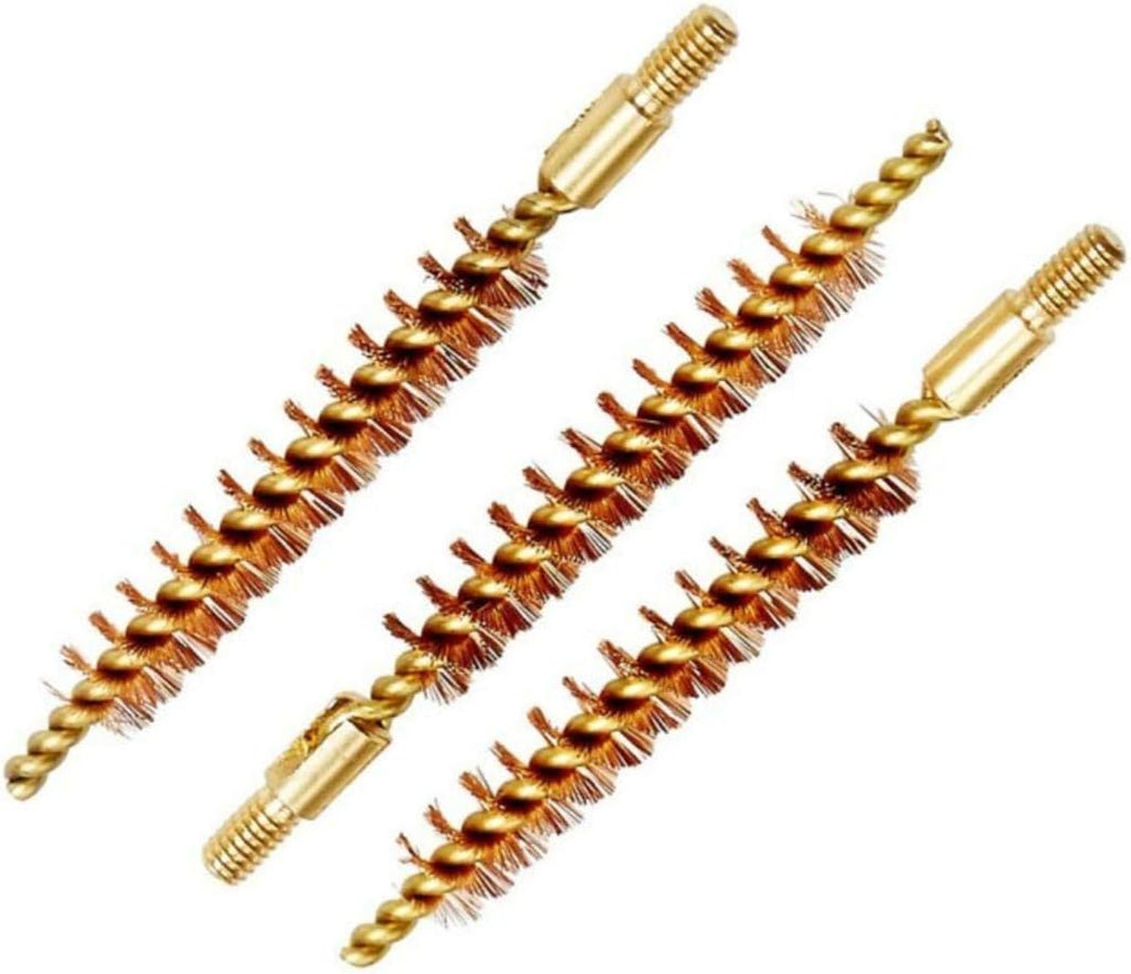 Tipton Best Rifle Bore Brush Bronze 30 - 32 Caliber 8-32 Thread Pack of 3