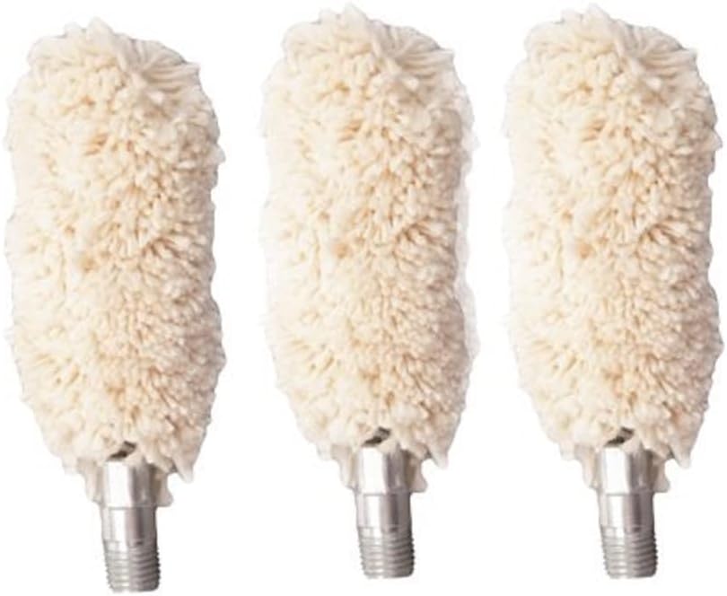 Tipton Shotgun Bore Cleaning Mop Cotton 10 - 12 Gauge 5/16"-27 Thread Pack of 3