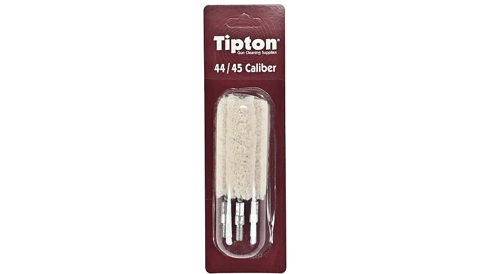 Tipton Handgun Bore Cleaning Mop Cotton 40 - 45 Caliber 8-32 Thread Pack of 3