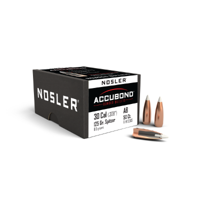 Nosler .308 Diameter 125 Grain Polymer Tip AccuBond 50 Count Bullets