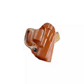 DeSantis Sidestep Holster Right Hand Standard 1911 Models 5" with Red Dot Sight Premium Saddle Leather Tan