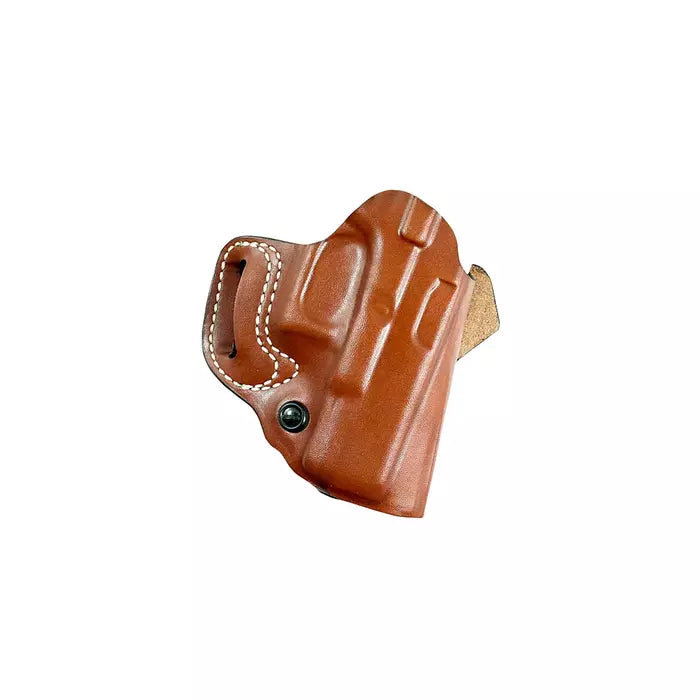 DeSantis Sidestep Holster Right Hand Standard 1911 Models 5" with Red Dot Sight Premium Saddle Leather Tan