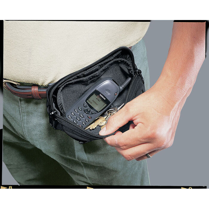 Uncle Mike's Gun Pak Belt Pouch Holster Ambidextrous Most Compact Pistols Nylon Black