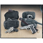 Uncle Mike's Gun Pak Belt Pouch Holster Ambidextrous Most Compact Pistols Nylon Black