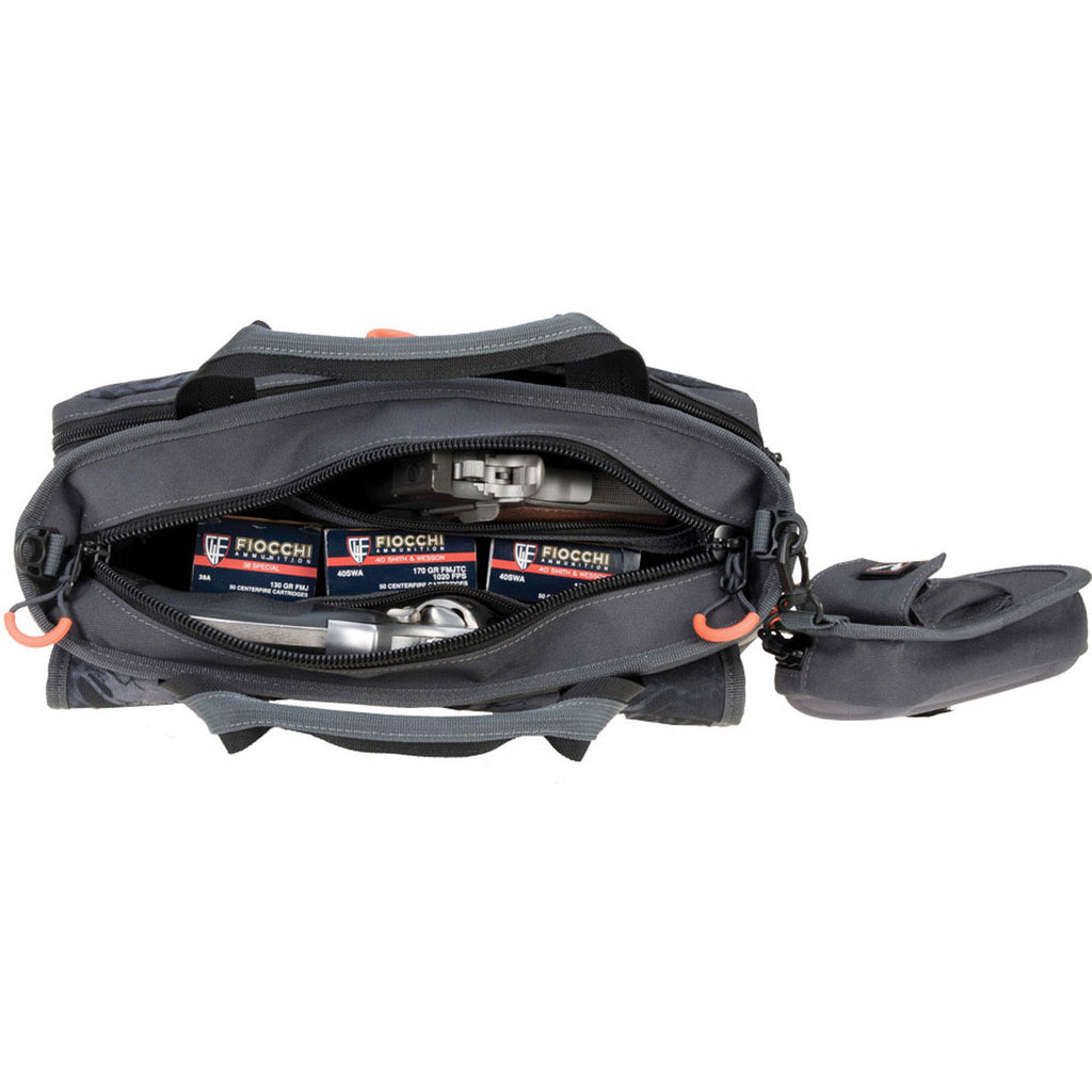 GPS Double Pistol Range Bag with Shooting Glasses Case Nylon Pyrm1 Blackout