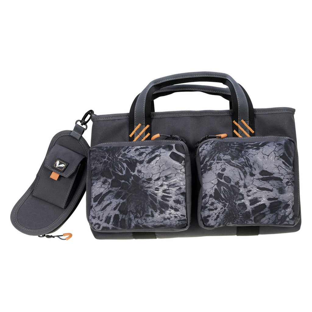 GPS Double Pistol Range Bag with Shooting Glasses Case Nylon Pyrm1 Blackout