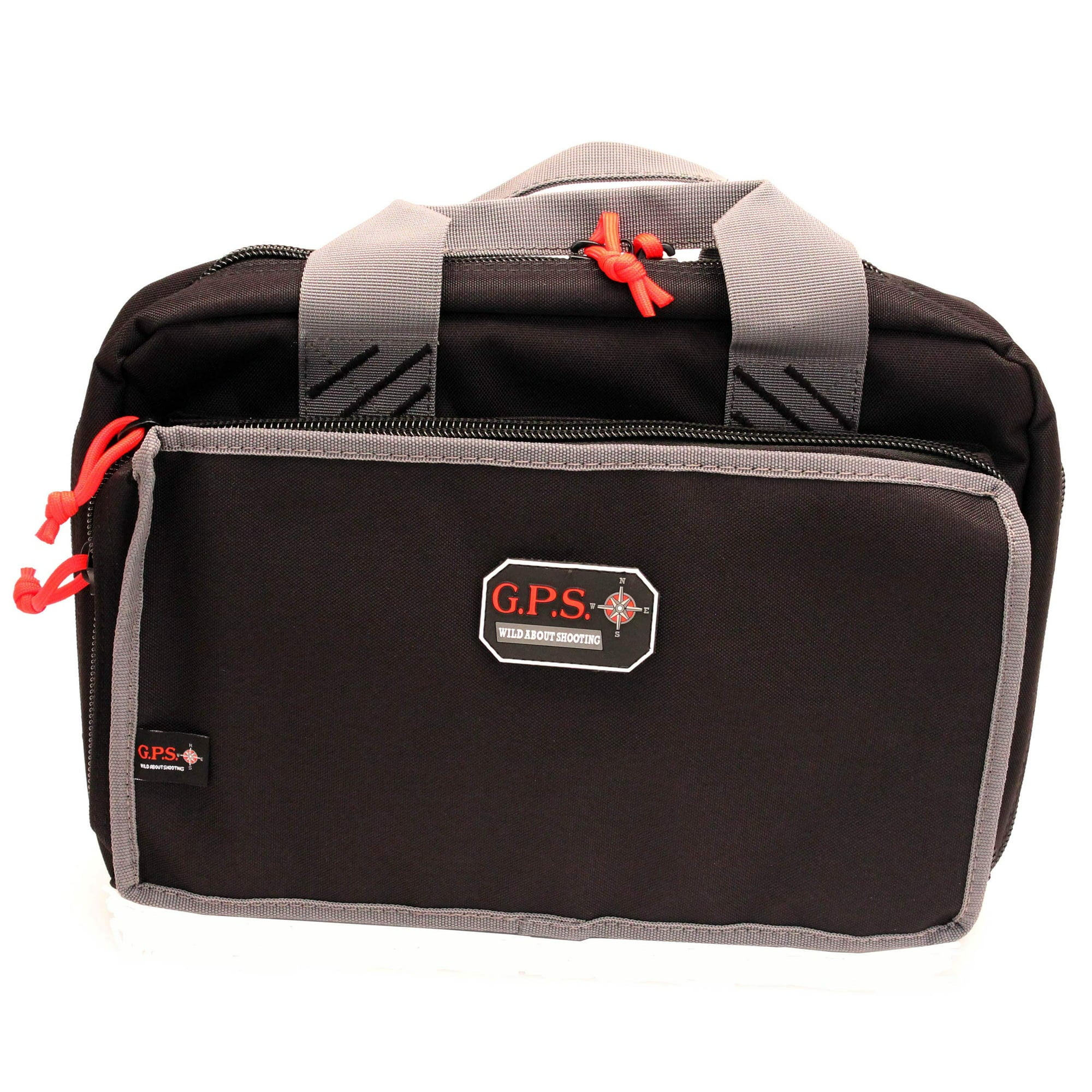 GPS Quad Pistol Range Bag with Mag Storage and Dump Cups Nylon Black