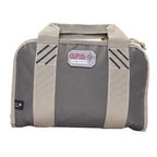 GPS Quad Pistol Range Bag with Mag Storage and Dump Cups Nylon Green/Khaki