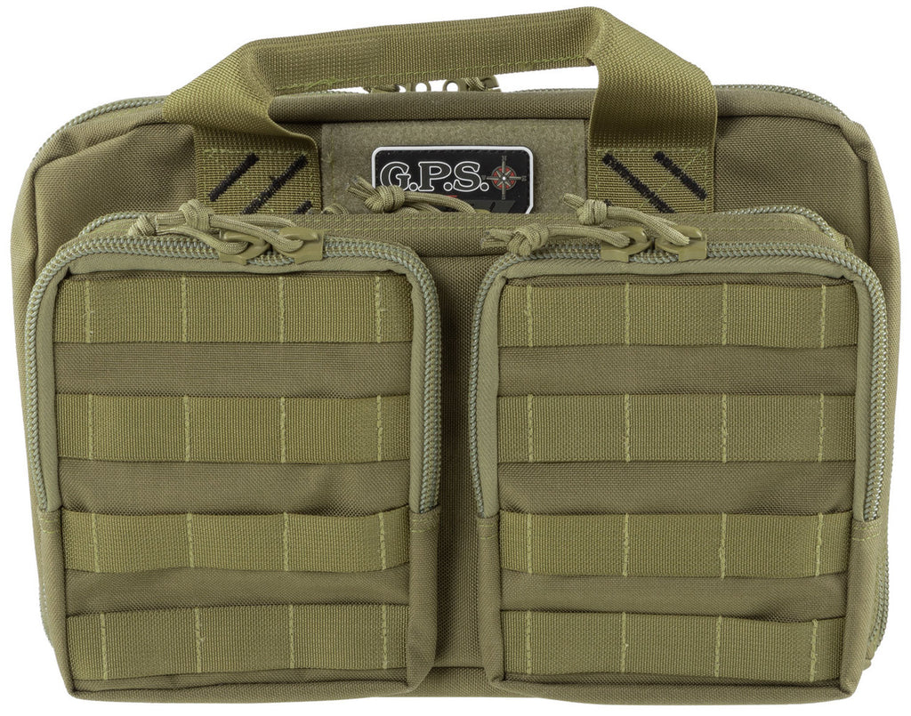 GPS Tactical Quad Pistol Range Bag Nylon Tan