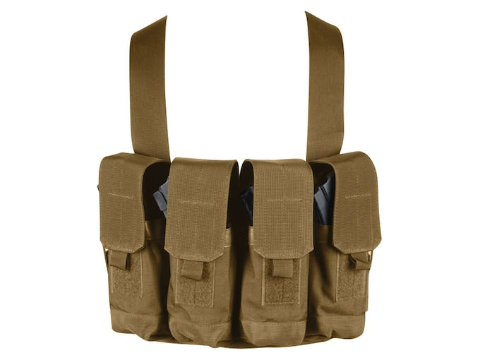 Blackhawk Commando Chest Rig Magazine Pouch AK-47 8 AK-47 30 Round Magazines, 2 Double Stack Pistol Magazines